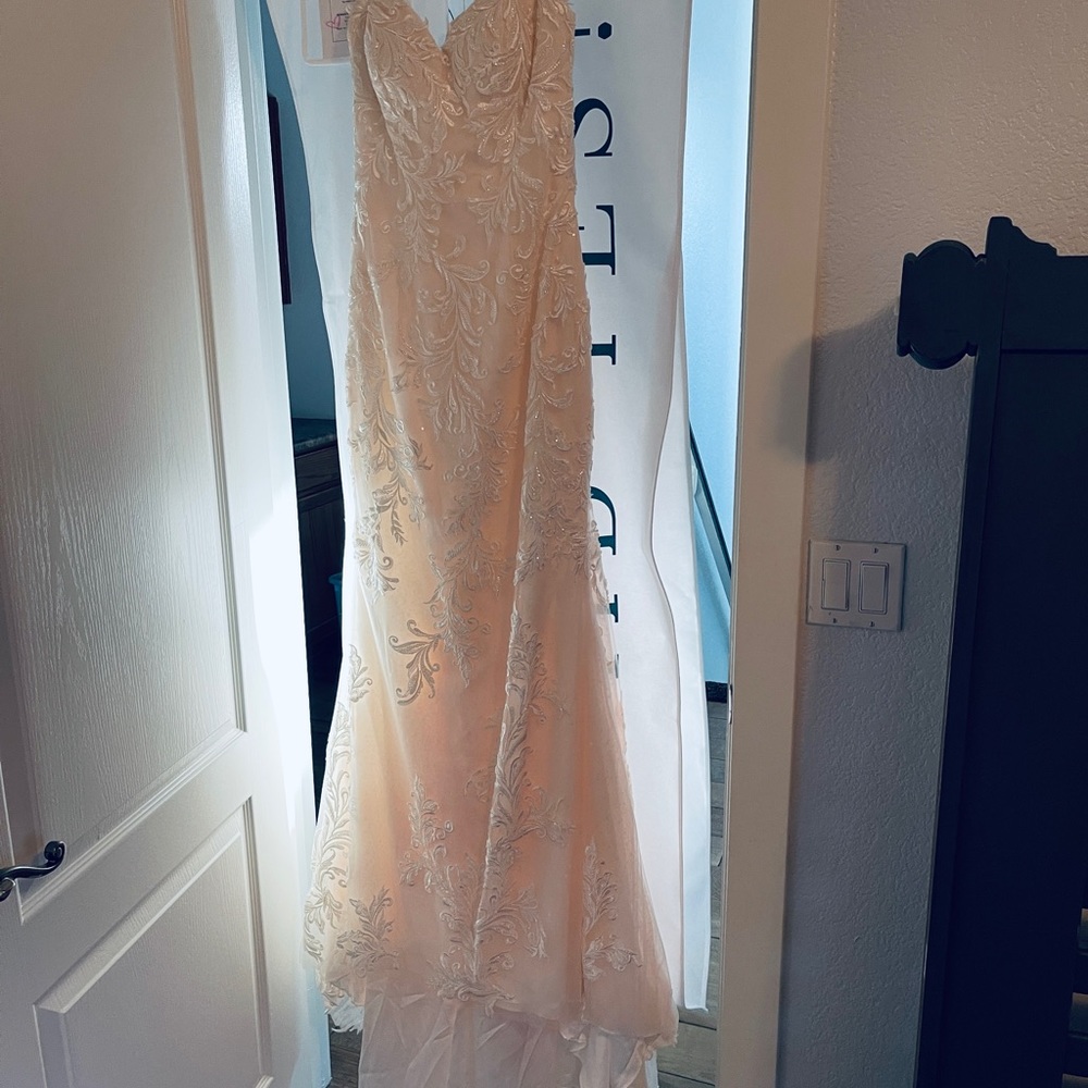 Champagne colored wedding dress